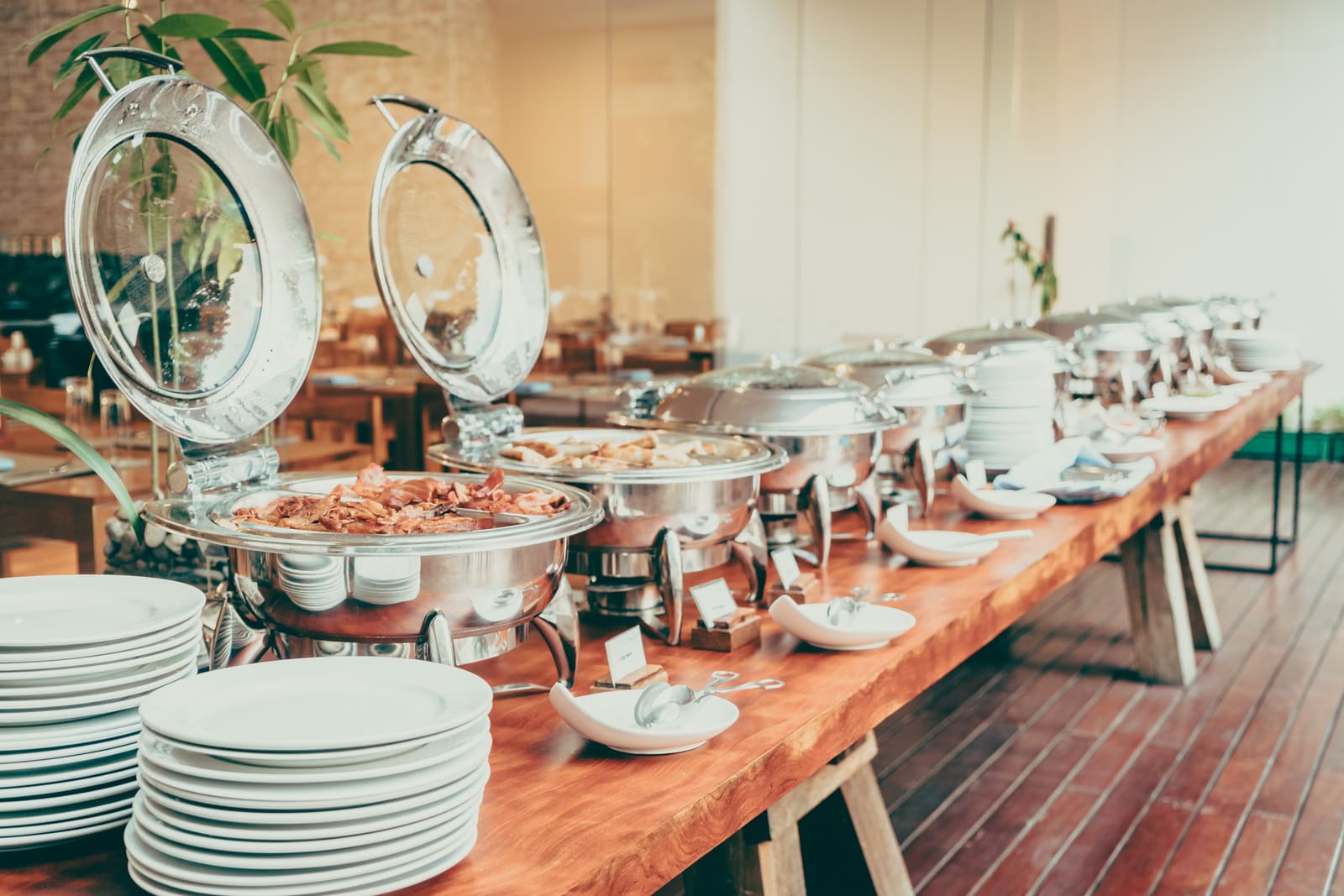 Chef-prepared meals served buffet-style at The Berkeley at Short Pump