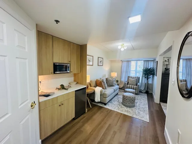 A bright apartment interior at The Berkeley